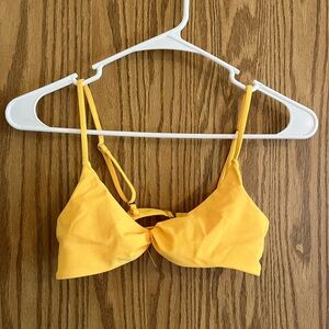 Yellow swimsuit top